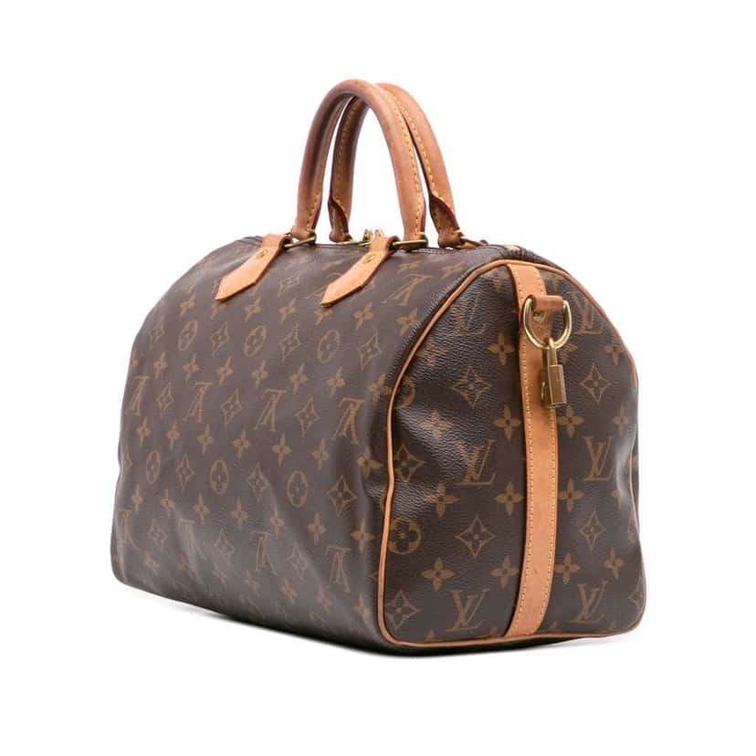 Louis Vuitton Monogram Speedy Bandouliere 30 Brown Canvas Good condition - Back View