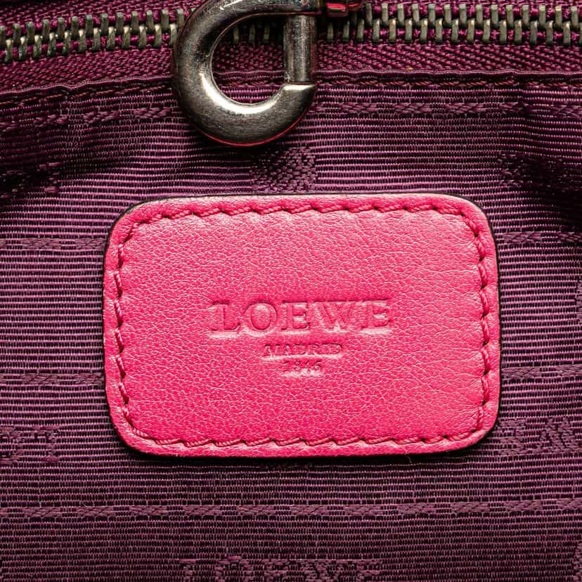Loewe Leather Heritage Tote Pink Leather Good condition - Box View