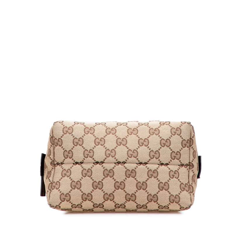 Gucci Mini GG Canvas Balthus Tofu Bag Brown Canvas Good condition - Inside View
