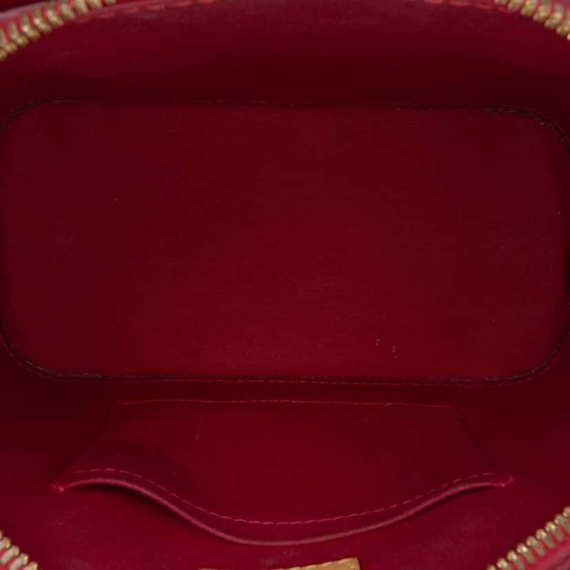Louis Vuitton Monogram Vernis Alma BB Red Leather Good condition - Model View