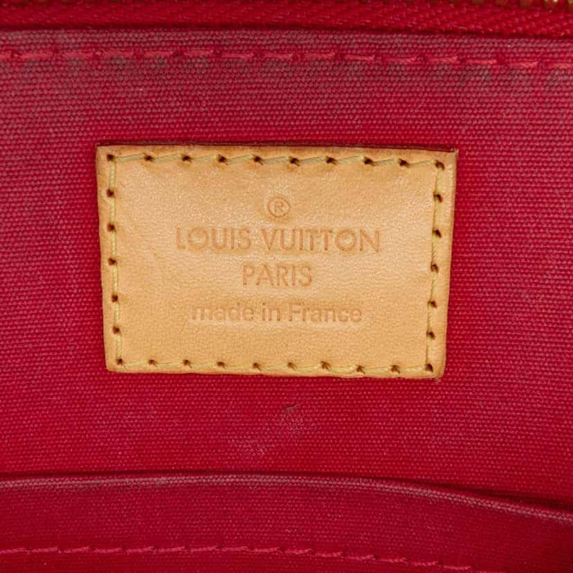 Louis Vuitton Monogram Vernis Alma BB Red Leather Good condition - Box View