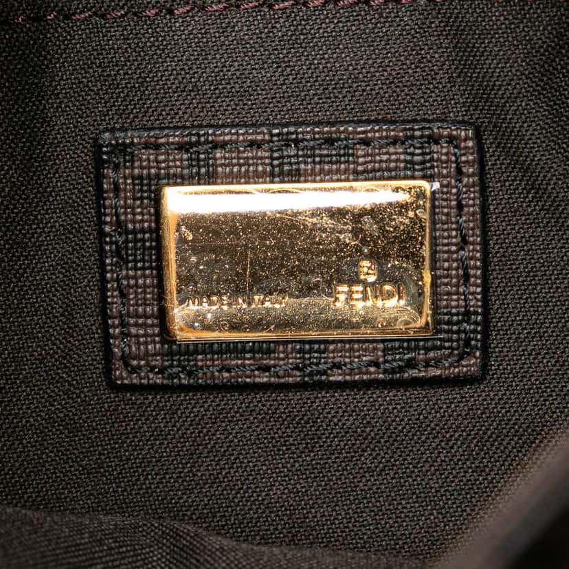 Fendi Zucchino Spalmati Crossbody Brown Canvas Very good condition - Box View