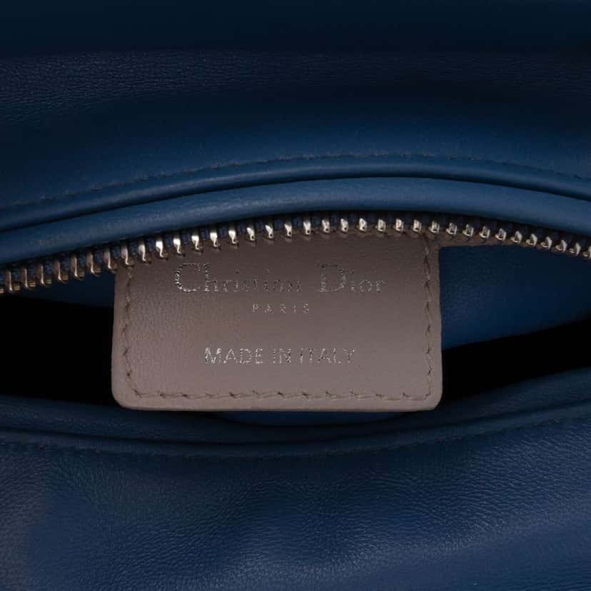 Dior Medium Tricolor Lambskin Cannage Lady Dior Purple Leather Good condition - Box View