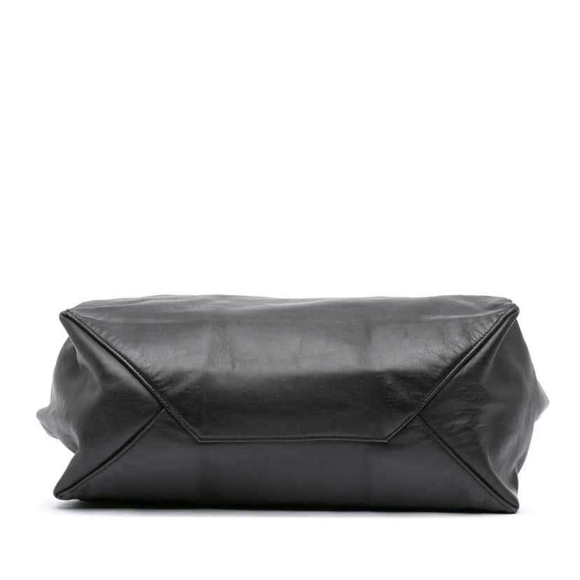 Celine Lambskin Horizontal Cabas Tote Black Leather Good condition - Inside View