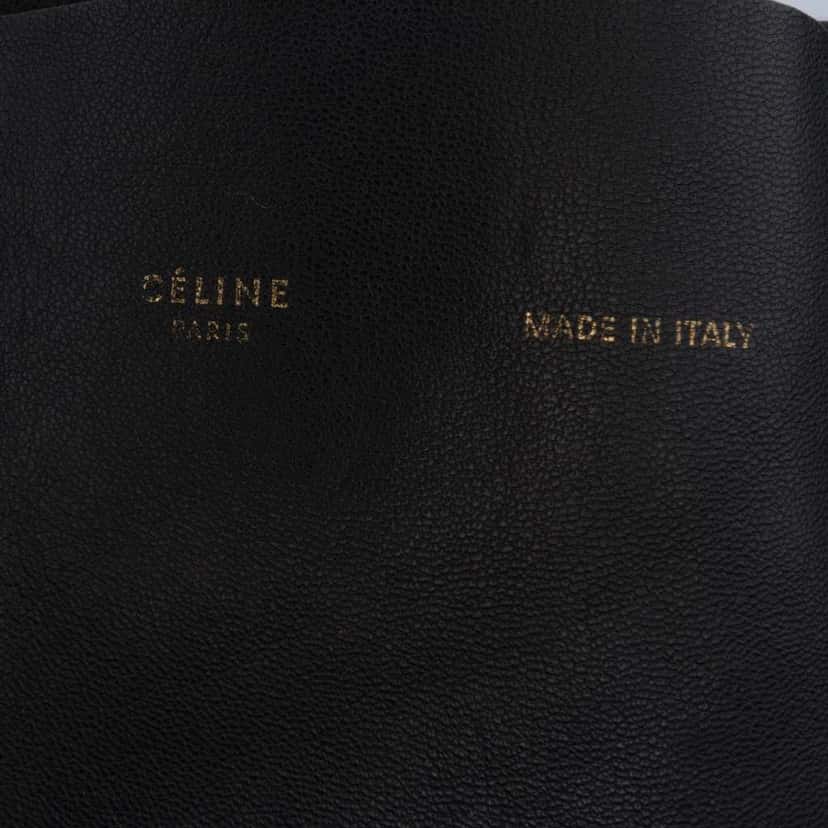Celine Lambskin Horizontal Cabas Tote Black Leather Good condition - Box View