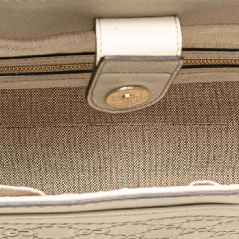 Gucci Guccissima Mayfair Tote White Leather Good condition - Model View
