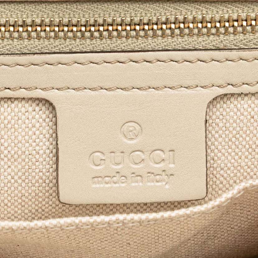 Gucci Guccissima Mayfair Tote White Leather Good condition - Box View