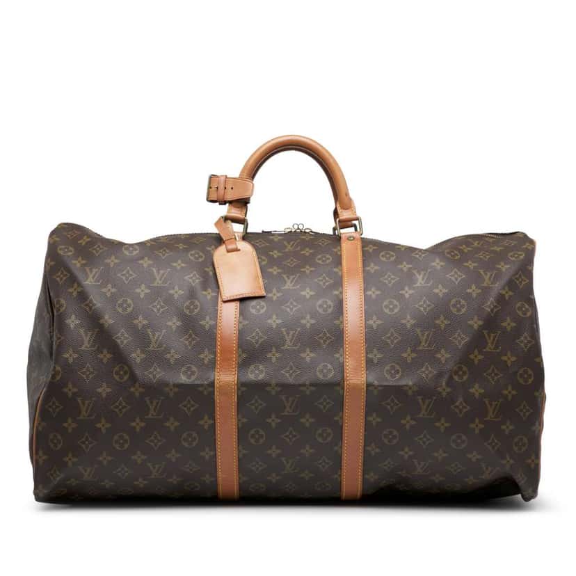 Louis Vuitton Monogram Keepall 60 Brown Good condition - Front View