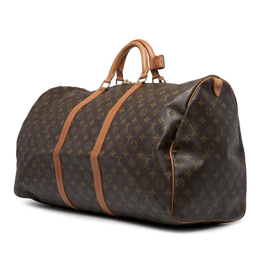 Louis Vuitton Monogram Keepall 60 Brown Good condition - Back View