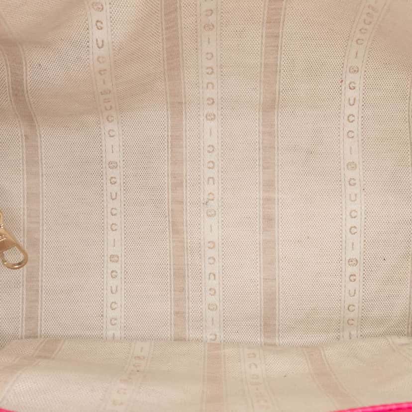 Gucci Calfskin Swing Top Handle Satchel Pink Leather Good condition - Model View