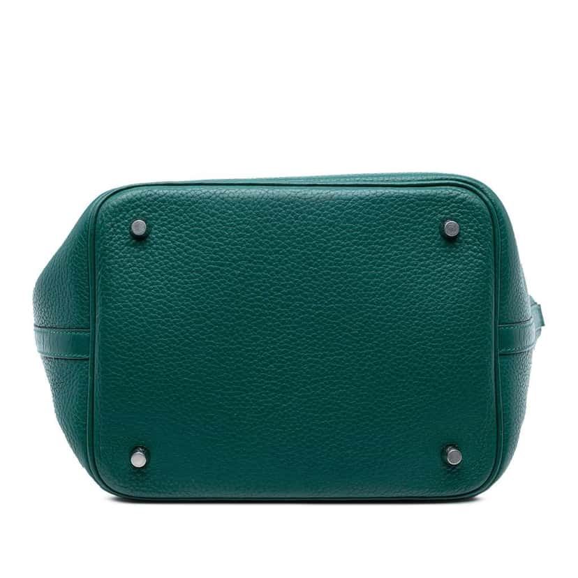 Hermès Clemence Picotin Lock 22 Green Leather Good condition - Inside View