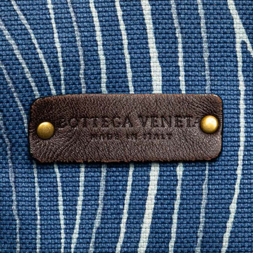 Bottega Veneta Canvas Tote Blue Canvas Good condition - Box View