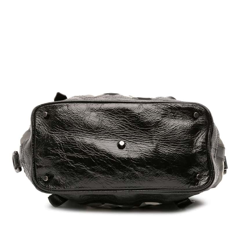 Burberry Beat Check Nylon Lowry Satchel Grey Good condition - Inside View