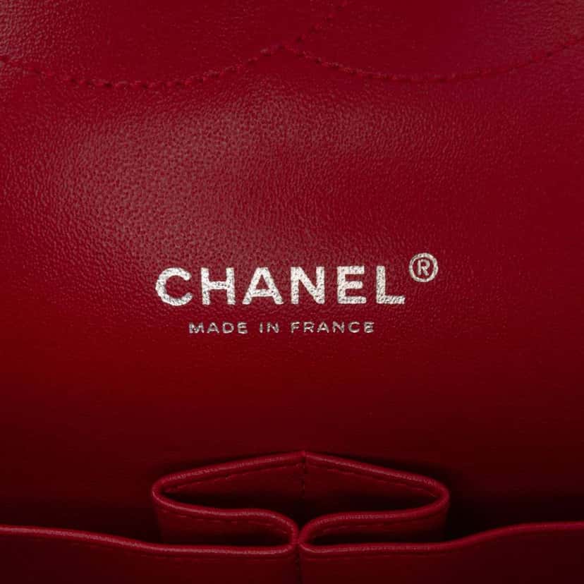Chanel Maxi Classic Patent Double Flap Red Leather Good condition - Box View
