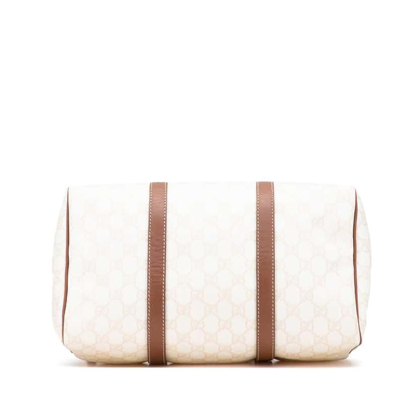 Gucci Medium GG Supreme Joy Boston White Canvas Good condition - Inside View