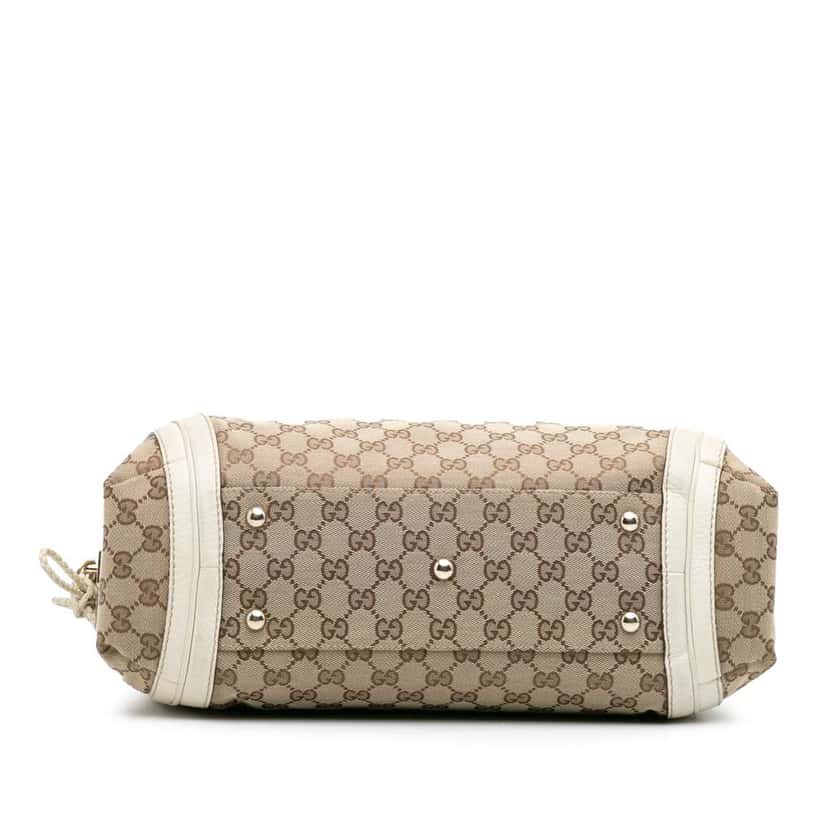 Gucci Medium GG Canvas Bella Shoulder Bag Brown Canvas Good condition - Inside View