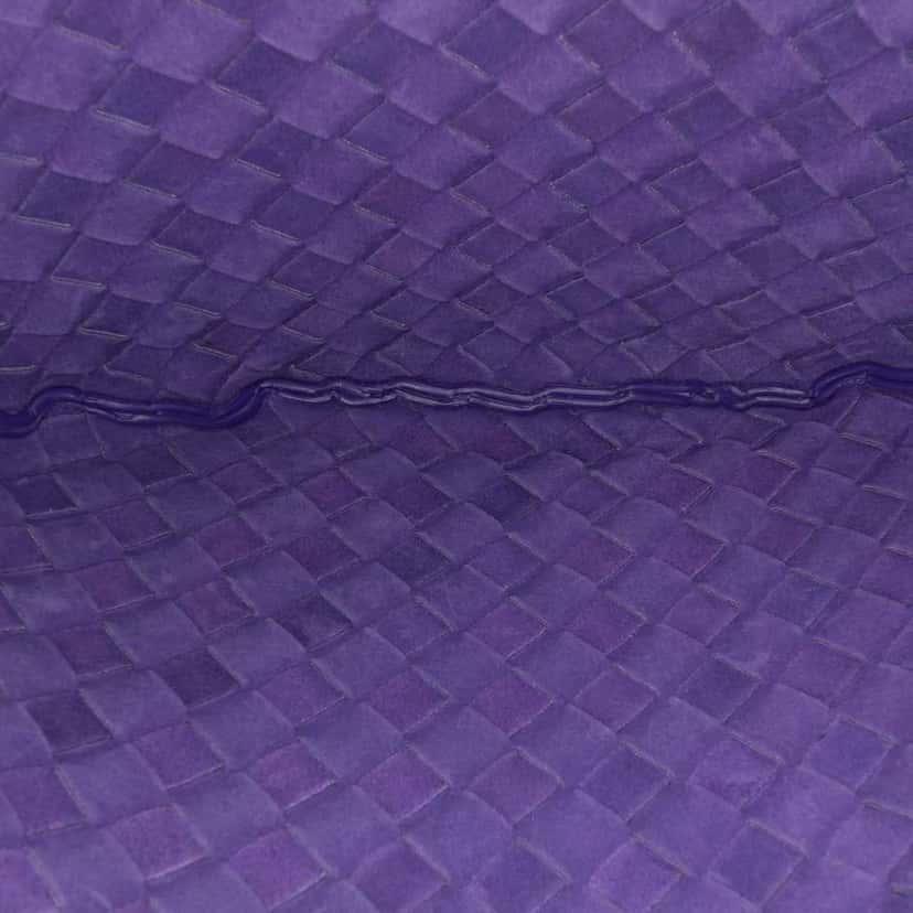 Bottega Veneta Small Nappa Intrecciato Turn Pouch Purple Leather Very good condition - Model View