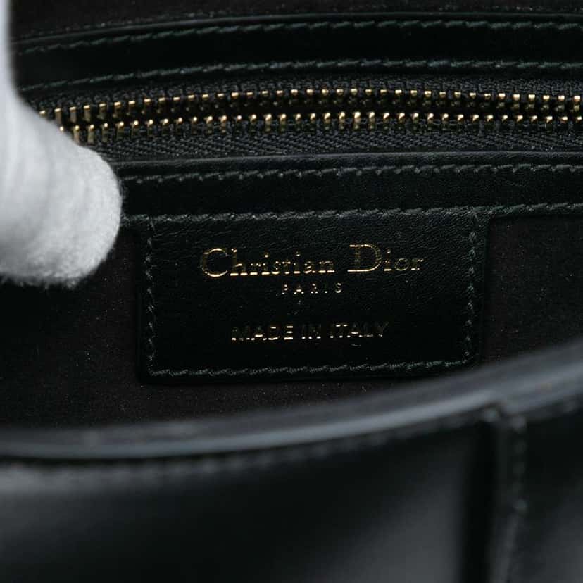 Dior Mini Leather Saddle Bag Black Leather Good condition - Box View