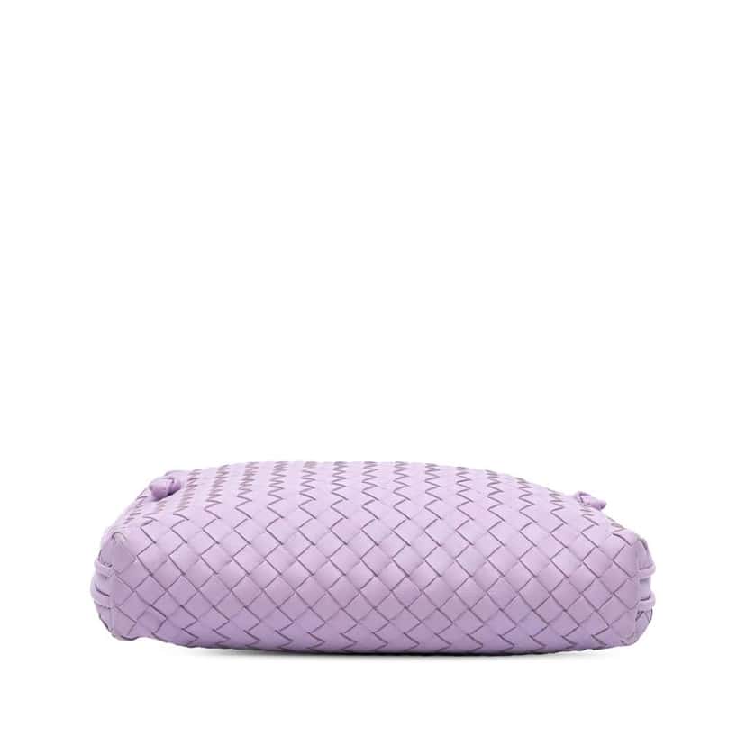 Bottega Veneta Nappa Intrecciato Nodini Crossbody Purple Leather Good condition - Inside View