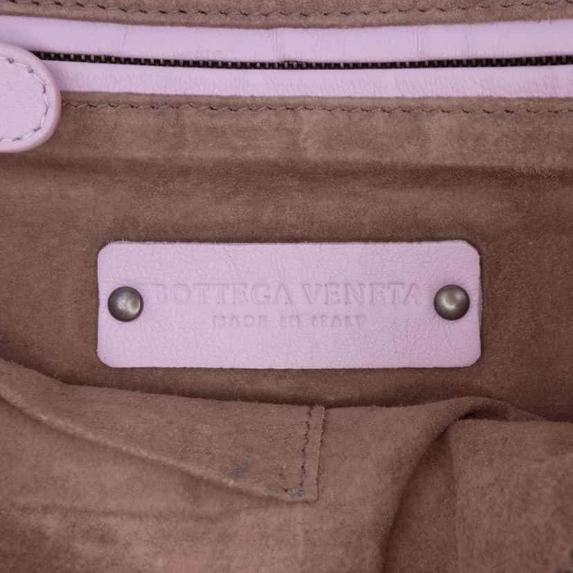 Bottega Veneta Nappa Intrecciato Nodini Crossbody Purple Leather Good condition - Box View