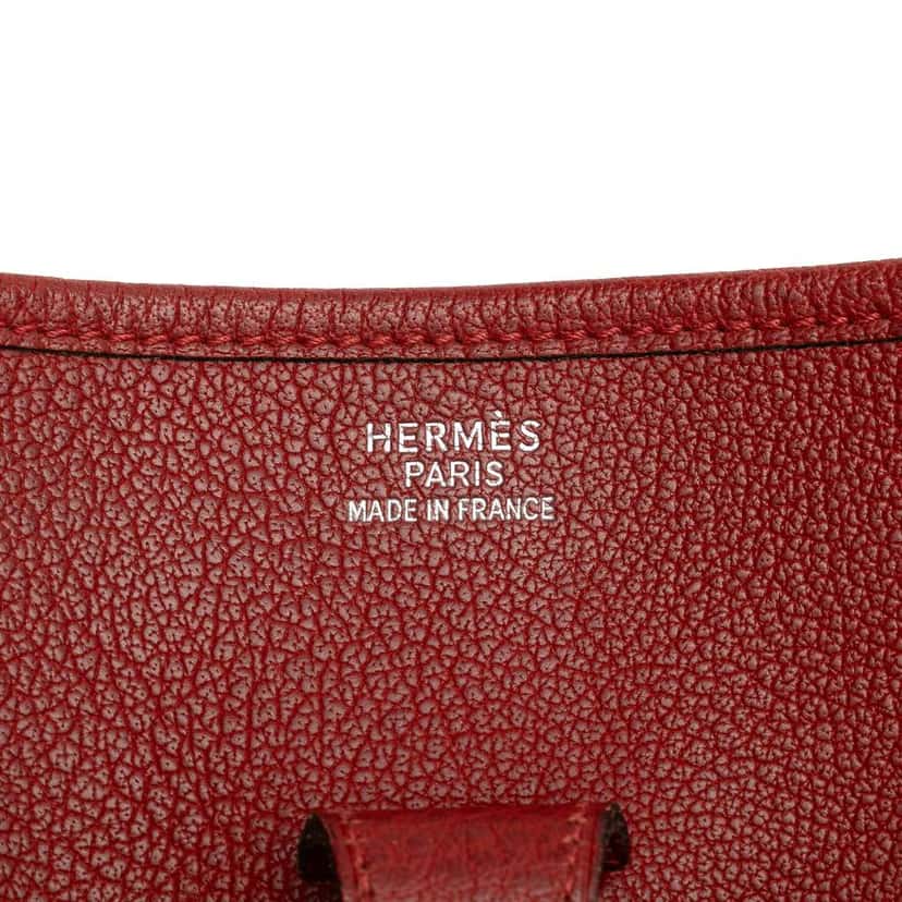 Hermès Fjord Evelyne GM Red Leather Good condition - Box View
