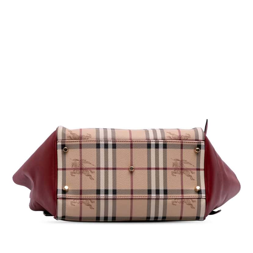 Burberry Small Haymarket Check Coated Canvas Canterbury Tote Brown Canvas Good condition - Inside View