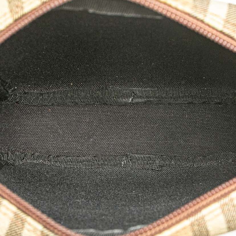 Burberry Haymarket Check Canvas Crossbody Brown Canvas Good condition - Model View