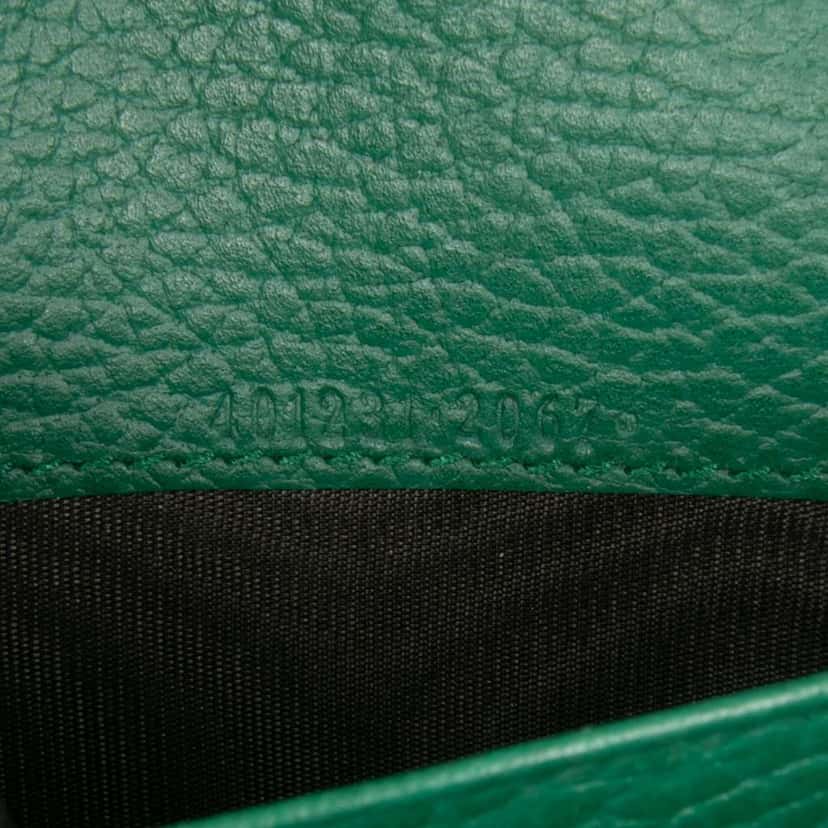 Gucci Mini Leather Dionysus Wallet on Chain Green Leather Good condition - Box View
