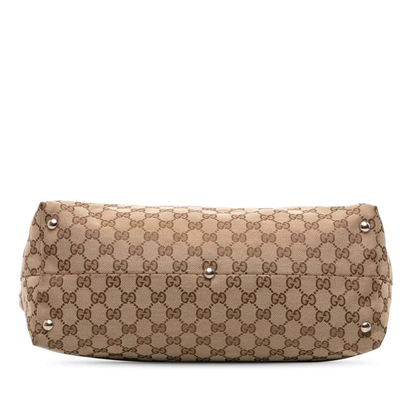 Gucci GG Canvas Icon Bit Tote Brown Canvas Good condition - Inside View