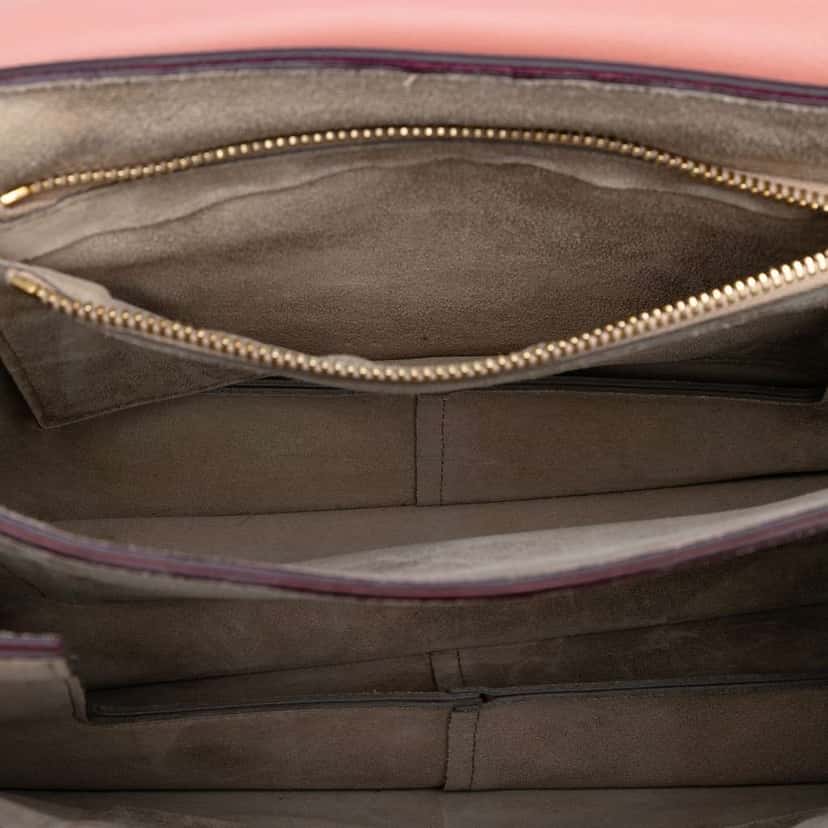 Chloé Medium Calfskin and Suede Faye Crossbody Pink Leather Good condition - Model View