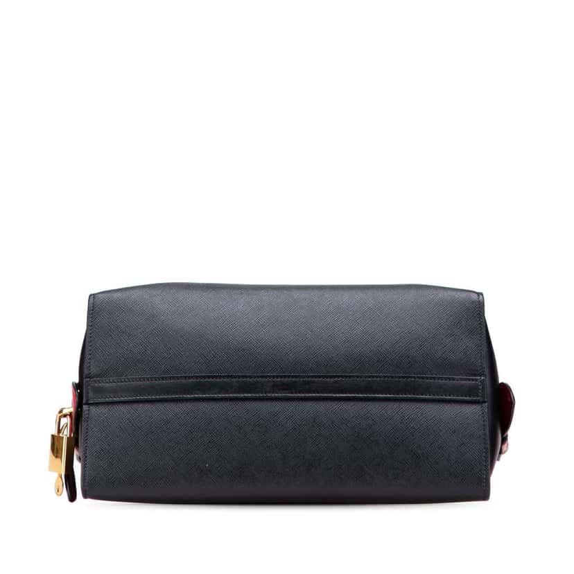 Prada Saffiano and City Calf Esplanade Satchel Black Leather Good condition - Inside View
