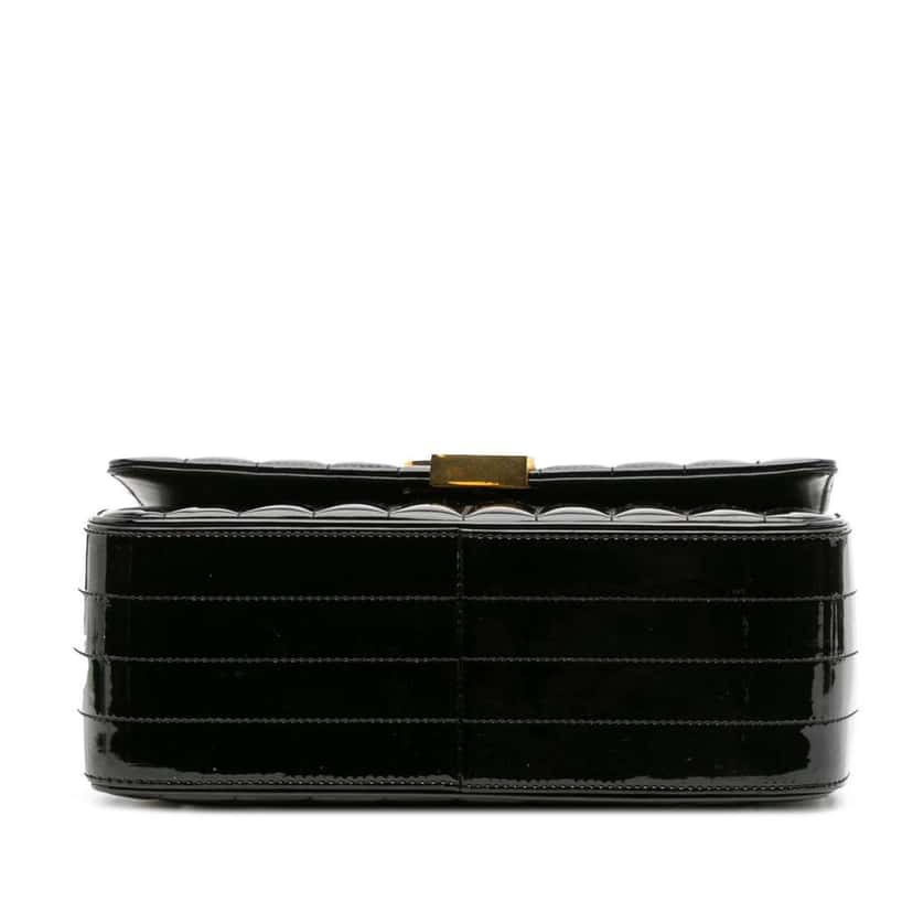Saint Laurent Large Patent Vicky Crossbody Black Leather Good condition - Inside View
