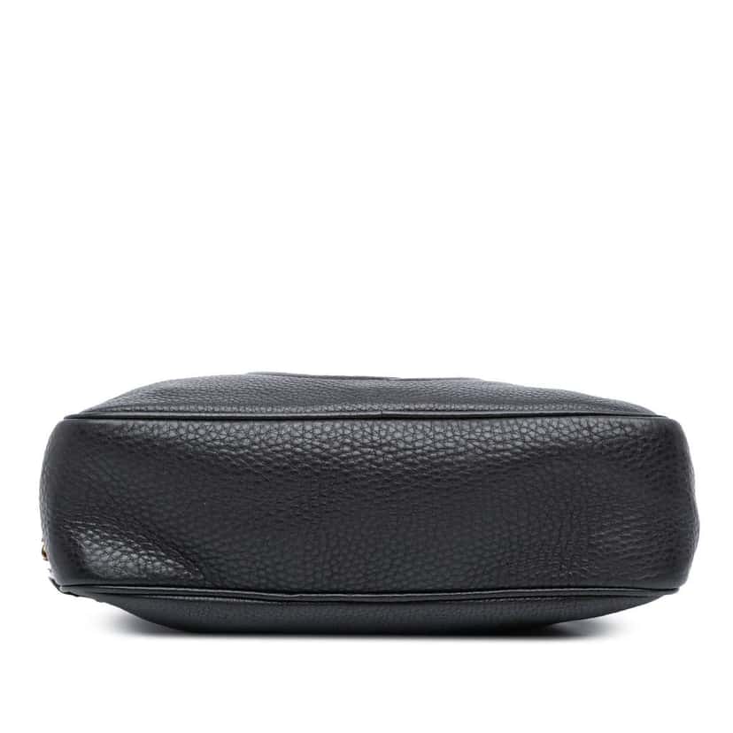 Gucci Pebbled Leather Soho Chain Zip Shoulder Bag Black Leather Good condition - Inside View