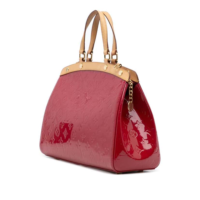 Louis Vuitton Monogram Vernis Brea MM Red Leather Good condition - Back View