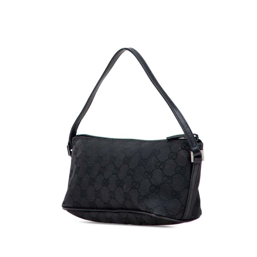 Gucci GG Canvas Boat Black Canvas Good condition - Back View