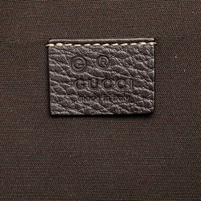 Gucci Mini GG Crystal Dome Satchel Brown Canvas Good condition - Box View