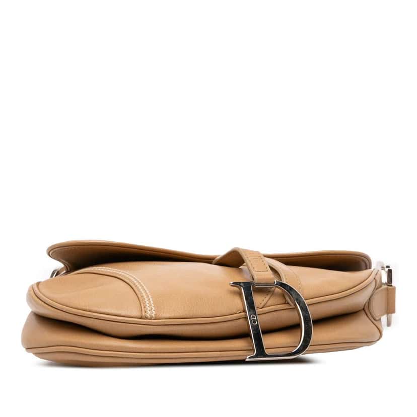 Dior Leather Saddle Bag Brown Leather Good condition - Inside View