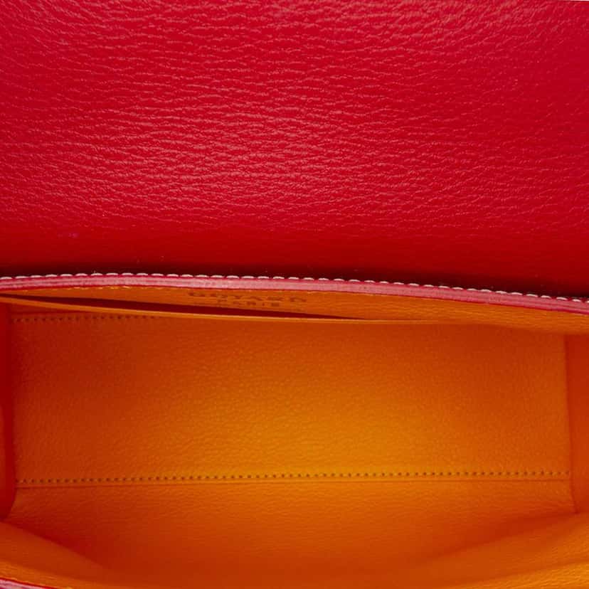 Goyard Mini Goyardine Saigon Souple Red Canvas Good condition - Model View
