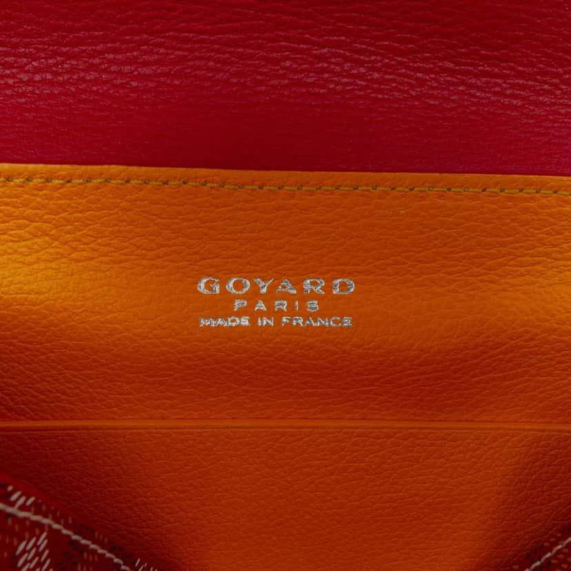 Goyard Mini Goyardine Saigon Souple Red Canvas Good condition - Box View