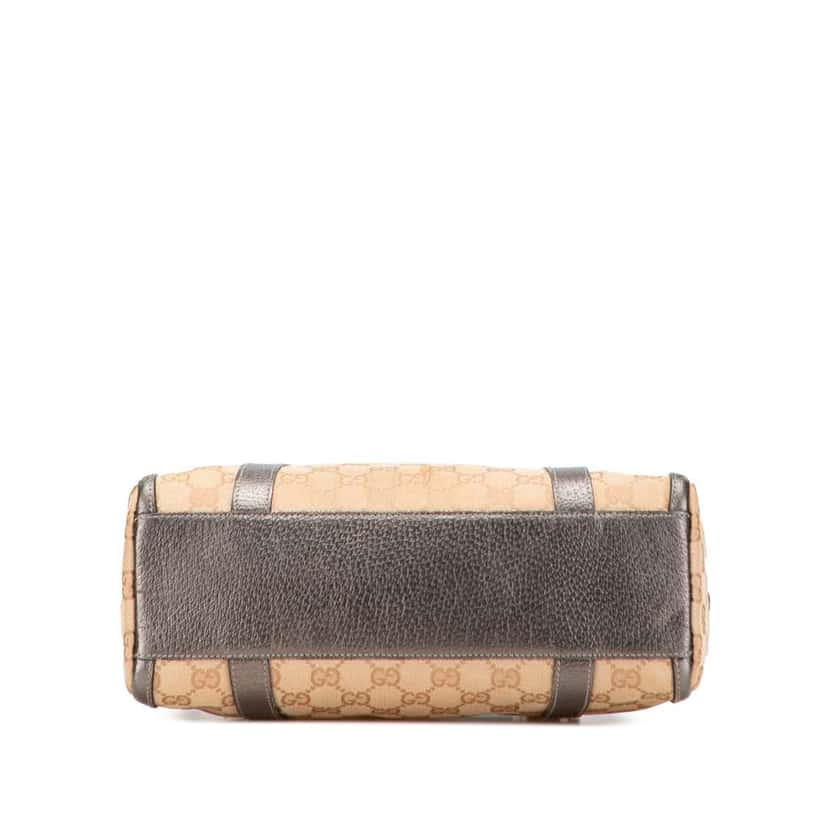 Gucci GG Canvas Abbey D Ring Boston Bag Brown Canvas Good condition - Inside View
