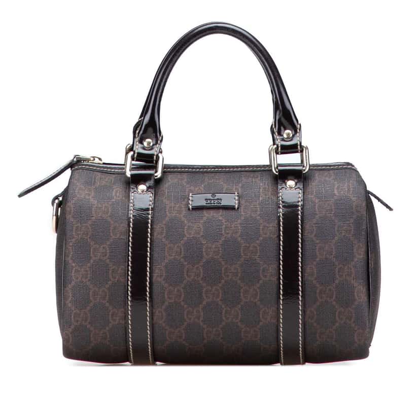 Gucci Small GG Supreme Joy Boston Brown Canvas Good condition - Front View
