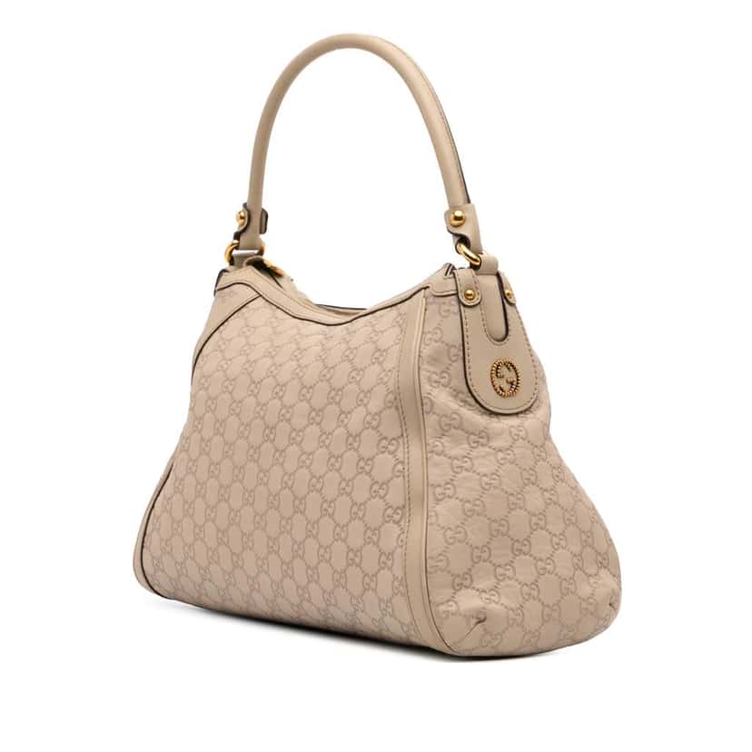 Gucci Guccissima Scarlett Shoulder Bag Brown Leather Good condition - Back View