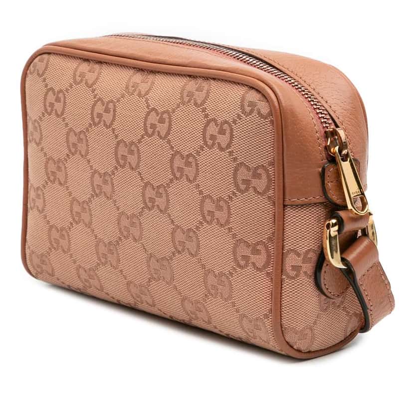 Gucci Mini GG Canvas Ophidia Crossbody Pink Canvas Good condition - Back View