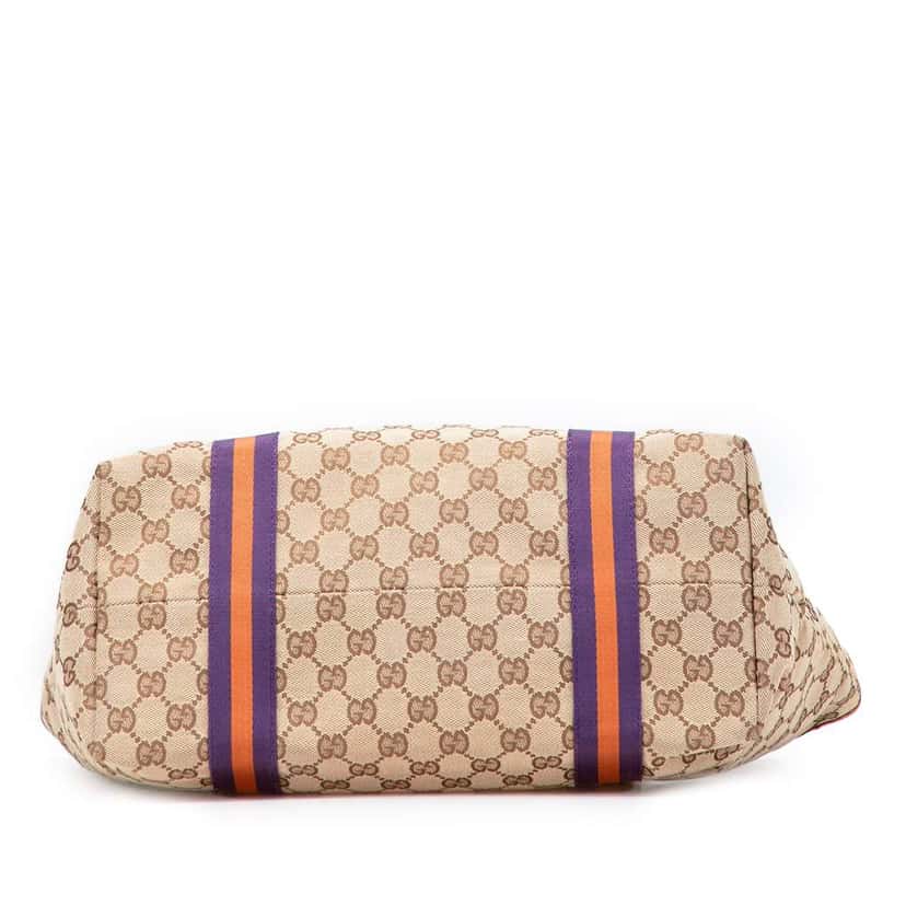 Gucci Large GG Canvas Jolicoeur Tote Brown Canvas Good condition - Inside View