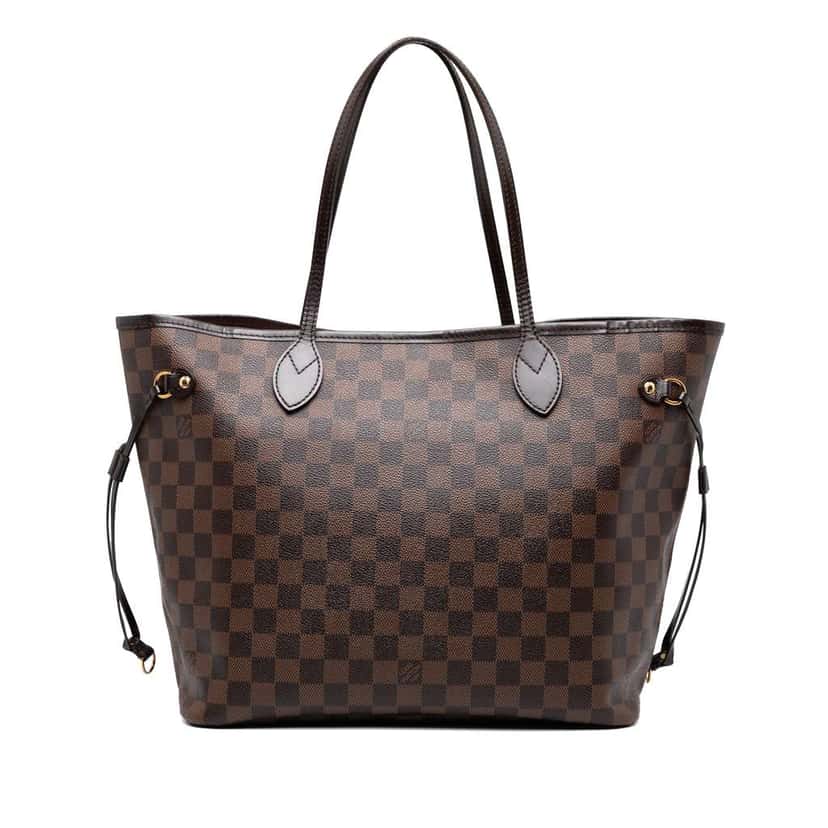 Louis Vuitton Damier Ebene Neverfull MM Brown Good condition - Front View