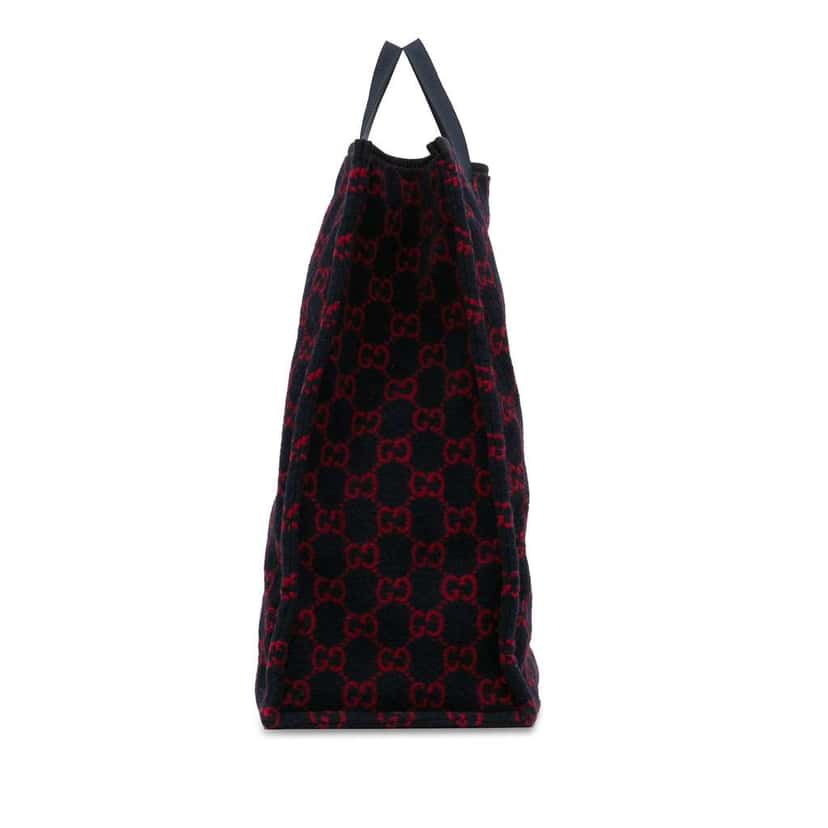 Gucci GG Wool Tote Blue Wool Good condition - Inside View