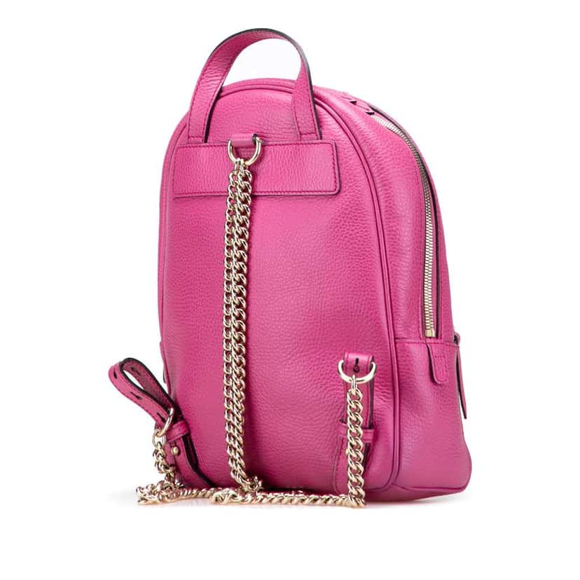 Gucci Leather Soho Backpack Pink Leather Very good condition - Back View