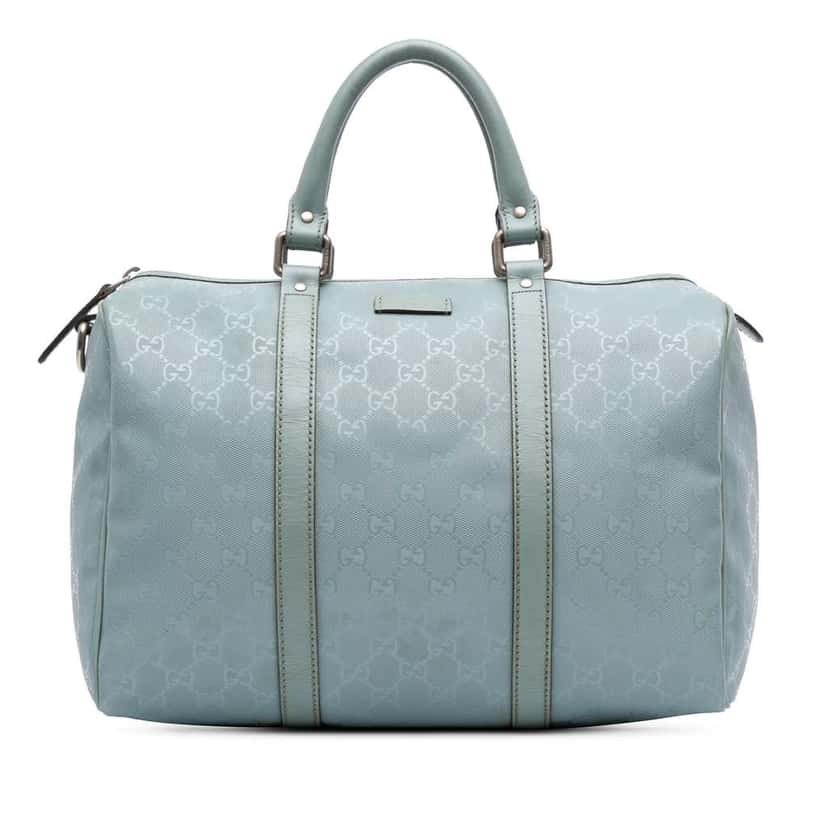 Gucci Medium GG Imprime Joy Boston Blue Canvas Good condition - Front View