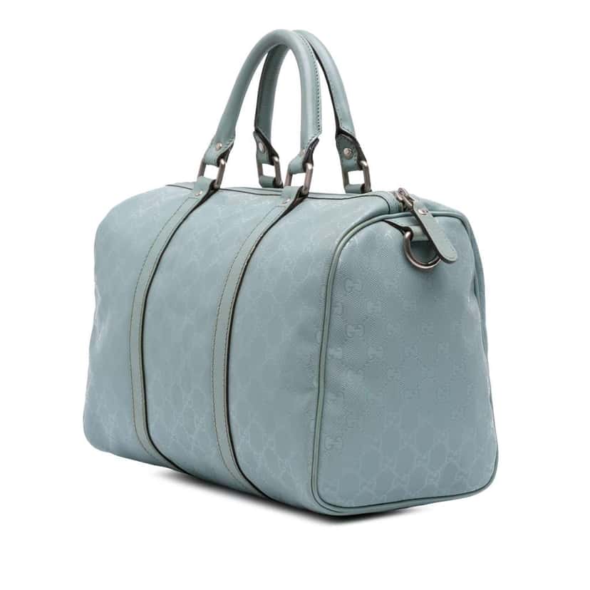 Gucci Medium GG Imprime Joy Boston Blue Canvas Good condition - Back View