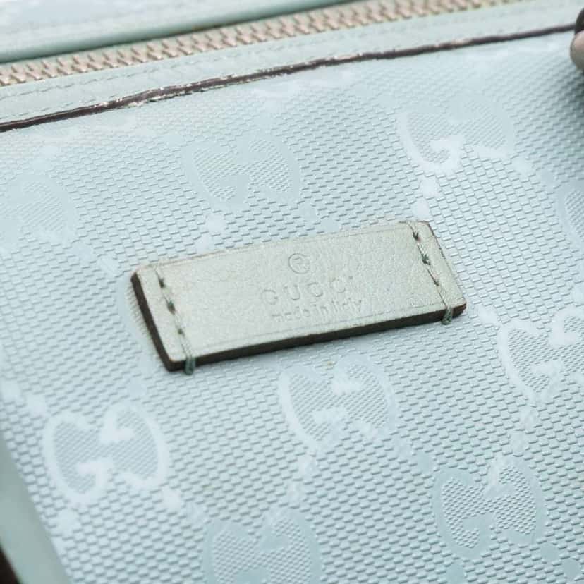 Gucci Medium GG Imprime Joy Boston Blue Canvas Good condition - Box View